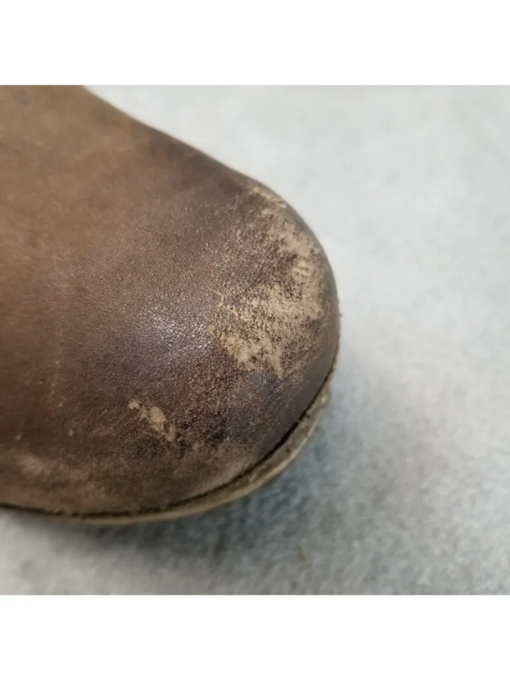 UGG Shoes Womens Size 7 Lynnea Brown Leather Shearling Wood Sole Boots *Read*